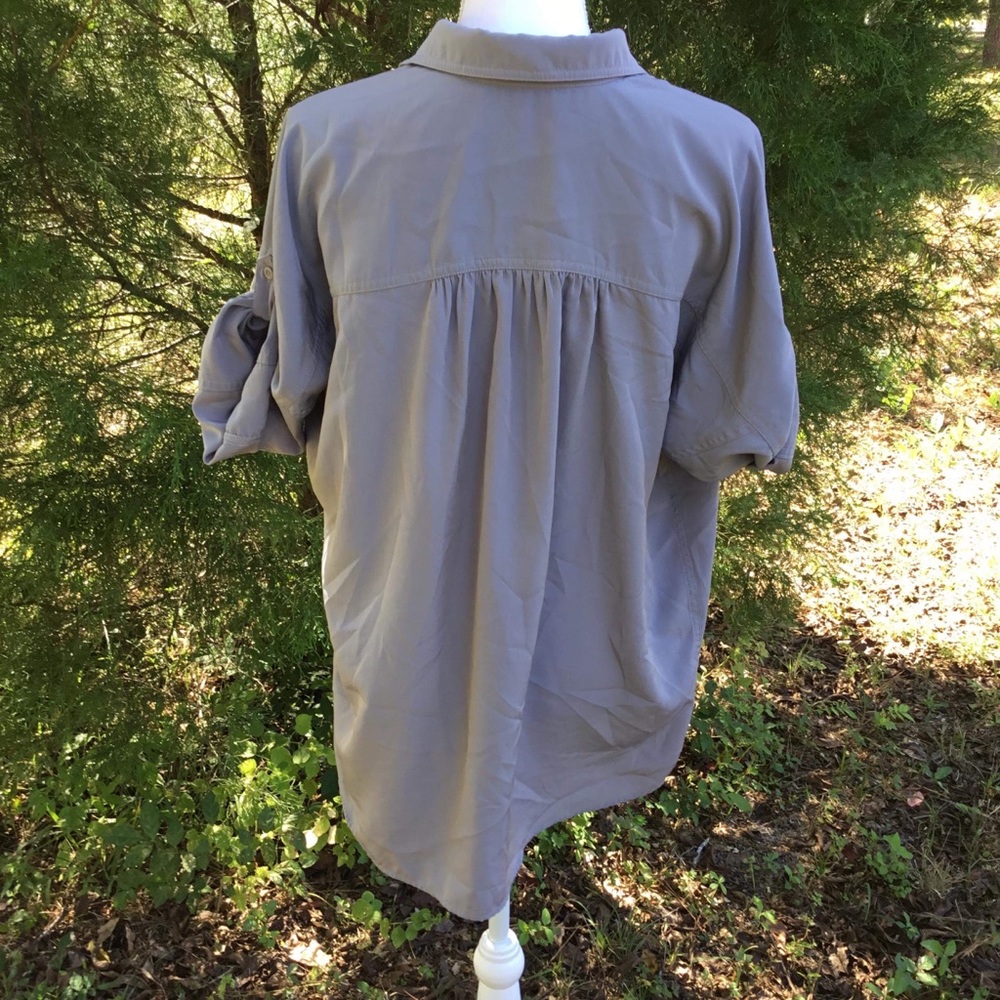 Express Botton Down gray shirt4️⃣ - Picture 6 of 8